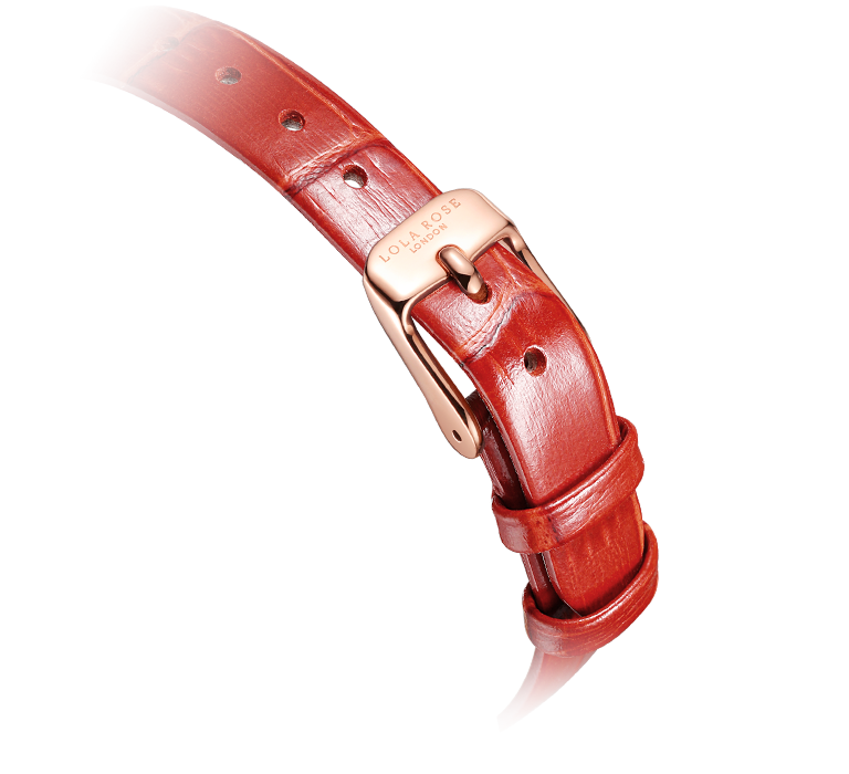 Relógio Cornalina com Zircônia Vermelho